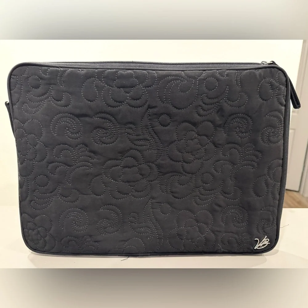 Vera Bradley Black 17” Laptop Sleeve